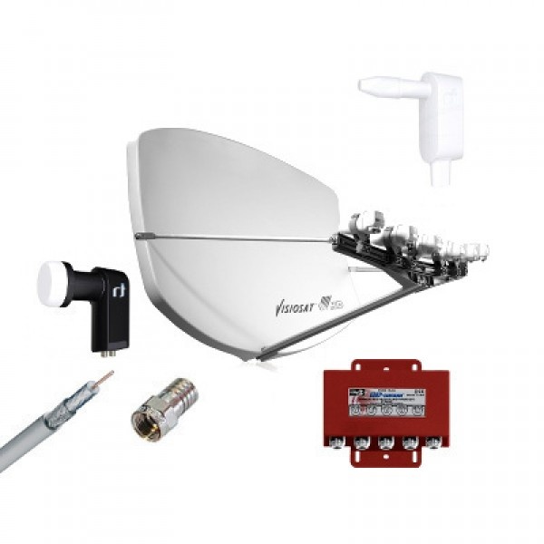 Cahors Visiosat Big Bisat dish antenna set